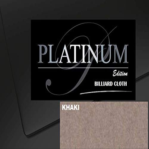 DB Entertainment Company Platinum Edition Billiard Pool Table Fabric Cloth Bed and Rails Pre-Cut (18 Colors) 7' 8' 8'OS 9' 10' Tables (Khaki, 10' Billiard Pool Table Cloth)