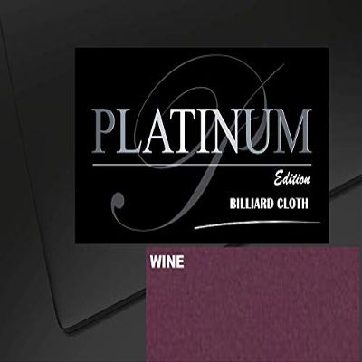 DB Entertainment Company Platinum Edition Billiard Pool Table Fabric Cloth Bed and Rails Pre-Cut (18 Colors) 7' 8' 8'OS 9' 10' Tables (Wine, 9' Billiard Pool Table Cloth)
