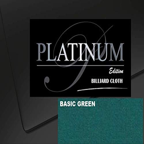 DB Entertainment Company Platinum Edition Billiard Pool Table Fabric Cloth Bed and Rails Pre-Cut (18 Colors) 7' 8' 8'OS 9' 10' Tables (Basic Green, 7' Billiard Pool Table Cloth)