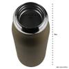 Pioneer Stainless Steel Vacuum Insulated Drinks Bottle, BPA Free Metal Drinking Bottle For Hot and Cold Drinks, 500ml, Matt Bronze, KVB500MBR view 2