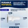 Five Oceans FO2558 White Straight Thru-Hull Fitting Connection for Hose, 3/4 inches, Injection Molded Polypropylene, AISI316 Stainless Steel Head, Barbed FO-2558-1 view 3