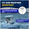Five Oceans FO2558 White Straight Thru-Hull Fitting Connection for Hose, 3/4 inches, Injection Molded Polypropylene, AISI316 Stainless Steel Head, Barbed FO-2558-1 view 4