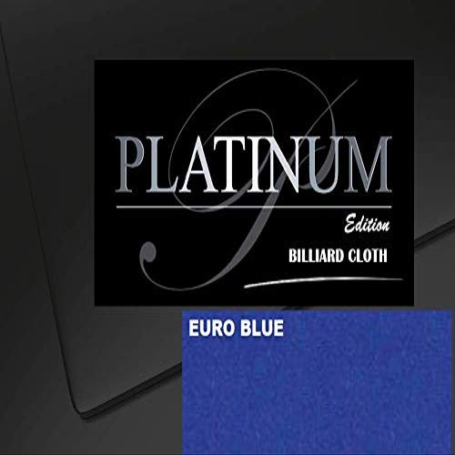 DB Entertainment Company Platinum Edition Billiard Pool Table Fabric Cloth Bed and Rails Pre-Cut (18 Colors) 7' 8' 8'OS 9' 10' Tables (Euro Blue, 8' Billiard Pool Table Cloth)