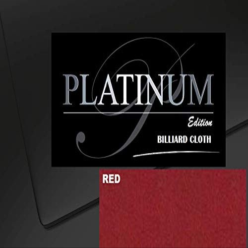 DB Entertainment Company Platinum Edition Billiard Pool Table Fabric Cloth Bed and Rails Pre-Cut (18 Colors) 7' 8' 8'OS 9' 10' Tables (Red, 8' Billiard Pool Table Cloth)