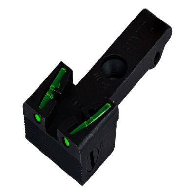 HIVIZ Ruger Revolver Rear Sight Fiber Optic Replacement Rear Sight for Ruger Blackhawk, Super Blackhawk, GP100, and Redhawk Revolvers