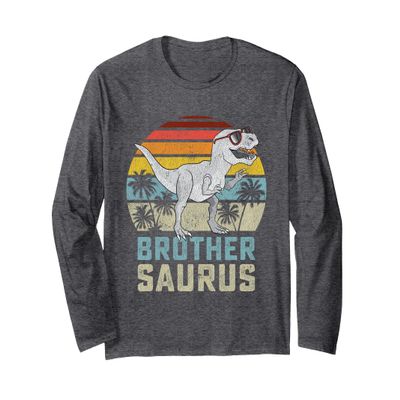 Brothersaurus T Rex Dinosaur Brother Saurus Family Matching Long Sleeve T-Shirt