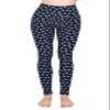 ALWAYS High Waisted Leggings for Women - Premium Buttery Soft Yoga Workout Stretch Navy Flamingo Print Pants Plus Size view 1