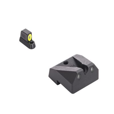 Meprolight Hyper-Bright CZ Shadow 2 Pistol Sight Set, Yellow Ring/Green, Fixed, Handgun Accessory (0477873121)