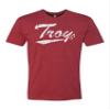Troy University Apparel Trojans Shirt Premium Super Soft Heather Cardinal Red T Shirt Comfy Tee for Men and Women (Large) view 1