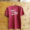 Troy University Apparel Trojans Shirt Premium Super Soft Heather Cardinal Red T Shirt Comfy Tee for Men and Women (Large) view 3