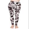 ALWAYS High Waisted Leggings for Women - Premium Buttery Soft Yoga Workout Stretch Black Tie Dye Print Pants Plus Size view 1