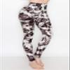 ALWAYS High Waisted Leggings for Women - Premium Buttery Soft Yoga Workout Stretch Black Tie Dye Print Pants Plus Size view 2