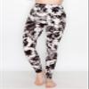 ALWAYS High Waisted Leggings for Women - Premium Buttery Soft Yoga Workout Stretch Black Tie Dye Print Pants Plus Size view 3