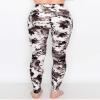 ALWAYS High Waisted Leggings for Women - Premium Buttery Soft Yoga Workout Stretch Black Tie Dye Print Pants Plus Size view 4