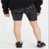Yummie womens Mel Printed Cotton Stretch Shaping Biker Shorts, Heather Charcoal Camo, Medium US view 3