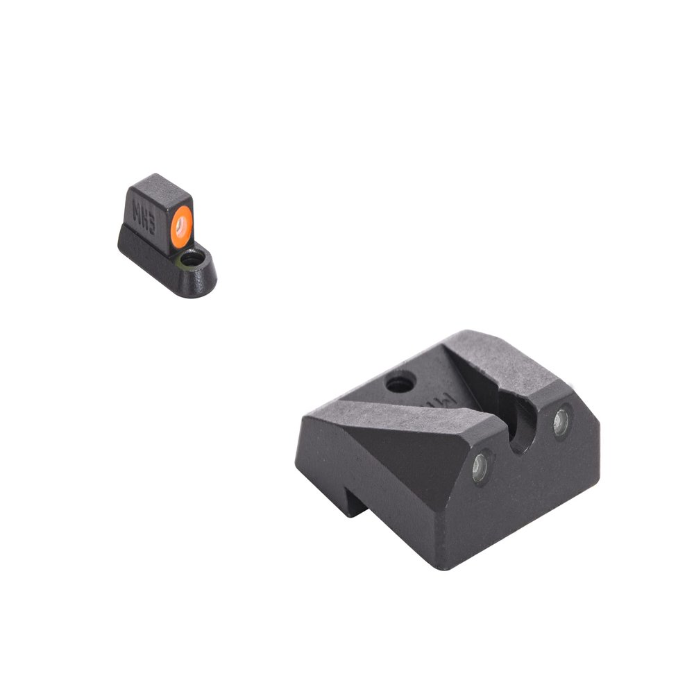 Meprolight Hyper-Bright CZ Shadow 2 Pistol Sight Set, Orange Ring/Green, Fixed Handgun Sight (0477873131)