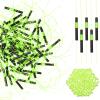 100 Pieces Fishing Bobber Float Stops Bobber Stop String Knots with Beads (Green) view 1