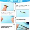 100 Pieces Fishing Bobber Float Stops Bobber Stop String Knots with Beads (Green) view 3