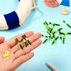 100 Pieces Fishing Bobber Float Stops Bobber Stop String Knots with Beads (Green) view 4