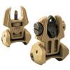 Meprolight FRBS M4D Hyper-Bright Orange Front/4-Dot Green Rear Tritium Illum FDE Flip Backup Sight Set 403440 view 1