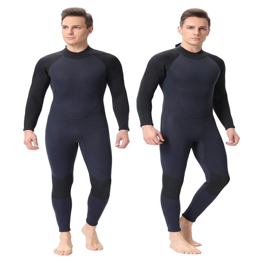 FLEXEL One Piece Full Body Wetsuit for Women Men 3mm 3/2mm 5/4mm Neoprene Thermal Swimsuits in Cold Water for Diving Surfing Swimming Snorkeling