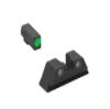 MEPRO Hyper-Bright tritium Night Sights Compatible with Taurus G3C, Green tritium, Extra Bright Green Colored Front Ring, U-Notch Rear by Meprolight view 1