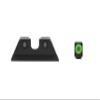 MEPRO Hyper-Bright tritium Night Sights Compatible with Taurus G3C, Green tritium, Extra Bright Green Colored Front Ring, U-Notch Rear by Meprolight view 3