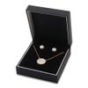CuteBox Elegant Matte Black Pendant/Earring Box with Reversible Insert view 1