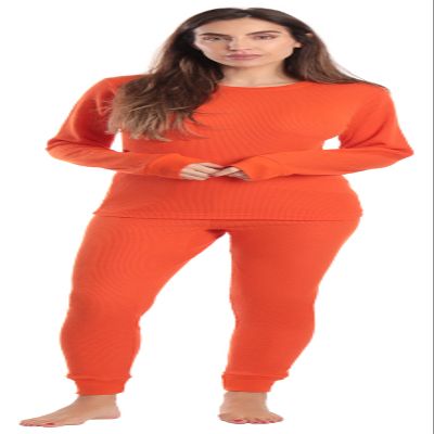 Just Love Women's Thermal Underwear Pajamas Set 95862-ORANGE-2X