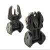 Meprolight MEPRO FRBS- FLIP Backup Sights 2 DOT Rear/Orange Hyper Bright Front - Black (Picatinny Rail) view 1