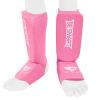 Be Smart Kids, Adults, Youth, Men and Women Muay Thai MMA Kickboxing Shin Guards, Instep Guard Training, Sparring Protective Gear Equipment Shin Kick Pads (Pink, Medium) view 4