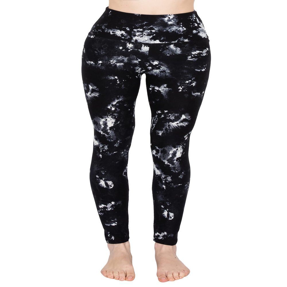 ALWAYS High Waisted Leggings for Women - Premium Buttery Soft Yoga Workout Stretch Tie Dye Print Pants Plus Size