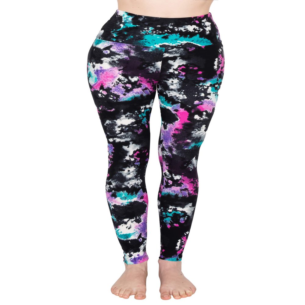 ALWAYS High Waisted Leggings for Women - Premium Buttery Soft Yoga Workout Stretch Tie Dye Print Pants Plus Size