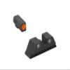 MEPRO Hyper-Bright tritium Night Sights Compatible with Taurus G3C, Green tritium, Orange Colored Front Ring, U-Notch Rear by Meprolight view 1