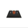MEPRO Hyper-Bright tritium Night Sights Compatible with Taurus G3C, Green tritium, Orange Colored Front Ring, U-Notch Rear by Meprolight view 3