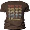49th Birthday Gift Shirt for Men - Classic 1977 Retro Birthday - 003 - F/Brown-4X view 1