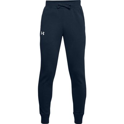 Under Armour Boys' Rival Cotton Pants, Academy (408)/Black, Youth Small