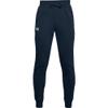 Under Armour Boys' Rival Cotton Pants, Academy (408)/Black, Youth Small view 1