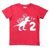 2nd Birthday Shirt boy Dinosaur rawr im 2 Toddler Two Year Old Second Dino Outfit (Red, 3 Years)