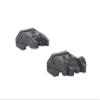 Meprolight MEPRO Fubs- FLIP Backup Sights 2 DOT Rear / 1 DOT Front - Black Body (Picatinny Rail) view 2