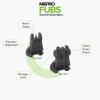 Meprolight MEPRO Fubs- FLIP Backup Sights 2 DOT Rear / 1 DOT Front - Black Body (Picatinny Rail) view 3