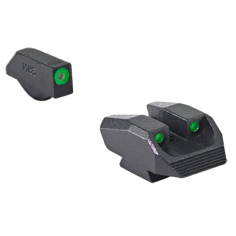 Meprolight Hyper-Bright Tritium Pistol Sight Set Compatible with Kimber K6/DASA Revolver, Fixed Green Ring/Dot Illumination (0412313111)