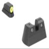 Meprolight Hyper-Bright Fixed Pistol Sight Set for CZ 75, 85, SP01, Yellow Ring/Green (0477773121) view 1