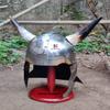 Medieval Viking Helmet, Large, Silver view 2