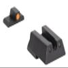 MEPRO Hyper-Bright tritium Night Sights Compatible with H&K 45 45C P30 VP9 SFP9 Green tritium, Orange Colored Front Ring, U-Notch Rear by Meprolight view 1