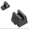 Meprolight Hyper-Bright Tritium Pistol Sight Set for H&K 45/45 C/P30/VP9/SFP9, Fixed Green Ring/Dot Illumination (0415453111) view 1