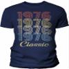 50th Birthday Gift Shirt for Men - Classic 1976 Retro Birthday - 003 - F/Navy-4X view 1