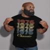 50th Birthday Gift Shirt for Men - Classic 1976 Retro Birthday - 003 - F/Navy-4X view 2