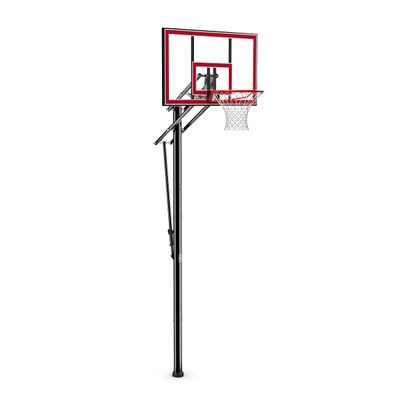Spalding 44" Shatter-Proof Polycarbonate Pro Glide Lite In-Ground Basketball Hoop