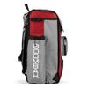 Boombah Catchers Superpack Bat Bag - 23-1/2" x 13-1/2" x 9-1/2" - Red/Gray - Holds 4 Bats - Backpack Version (no Wheels) view 3